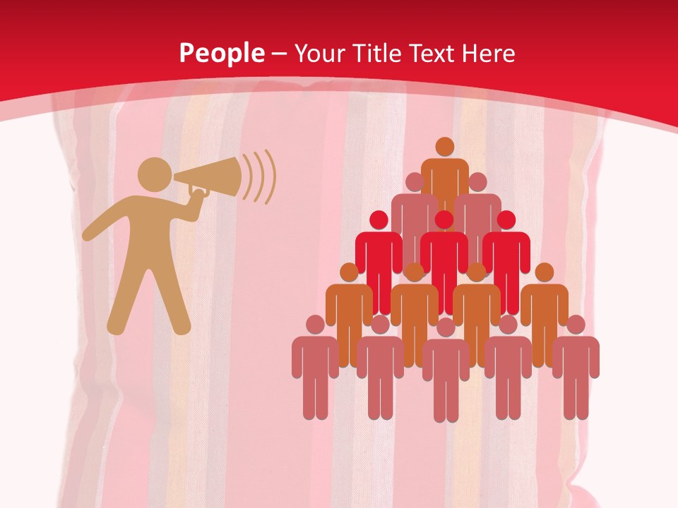 Modern Style Pillow With Straps Isolated On White PowerPoint Template