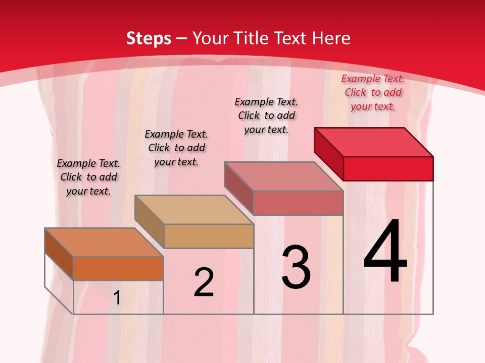 Modern Style Pillow With Straps Isolated On White PowerPoint Template