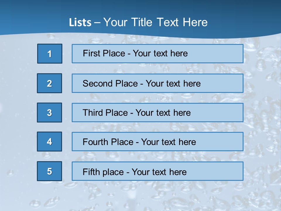 Rising In Water PowerPoint Template