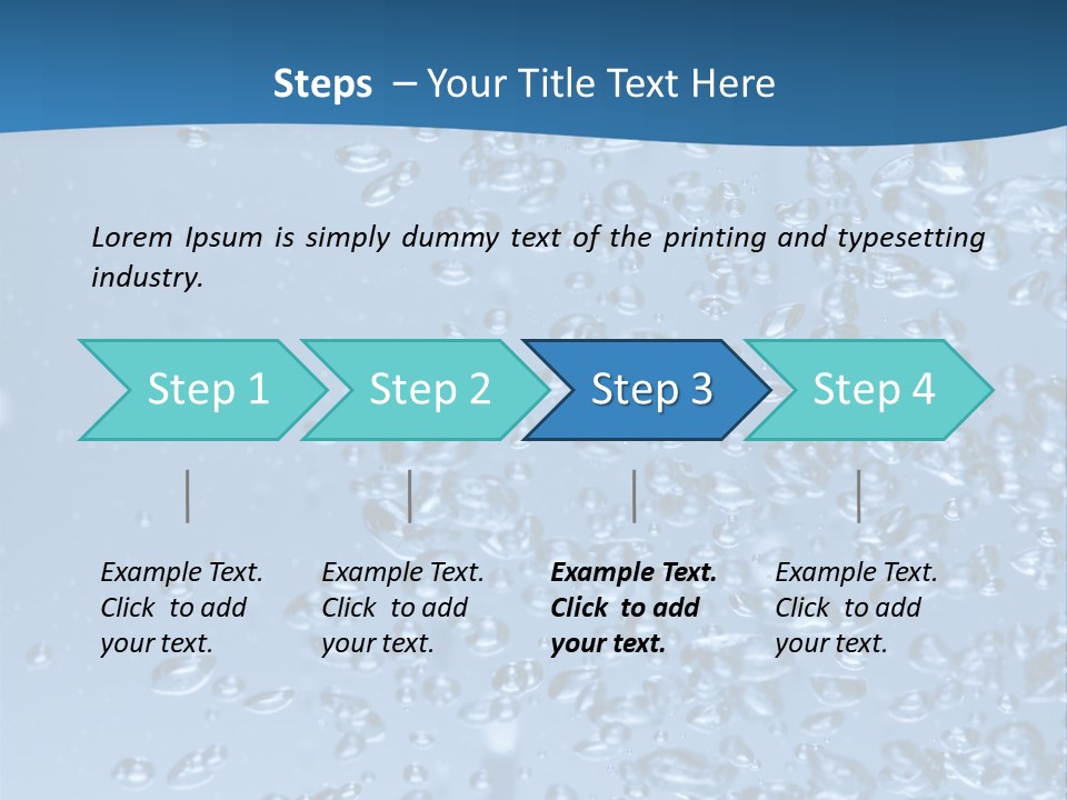 Rising In Water PowerPoint Template