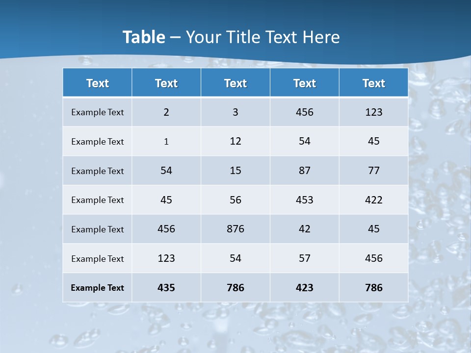 Rising In Water PowerPoint Template