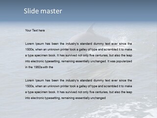 A Dolphin Jumping Out Of The Water On The Alabama Gulf Coast. PowerPoint Template