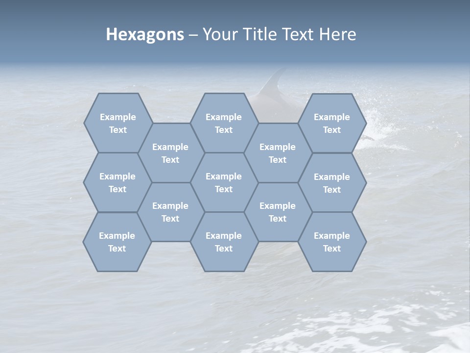 A Dolphin Jumping Out Of The Water On The Alabama Gulf Coast. PowerPoint Template