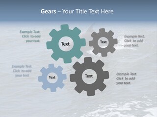 A Dolphin Jumping Out Of The Water On The Alabama Gulf Coast. PowerPoint Template