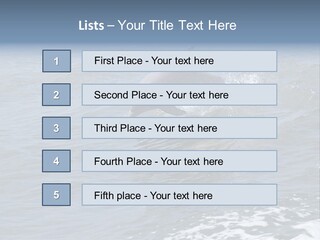 A Dolphin Jumping Out Of The Water On The Alabama Gulf Coast. PowerPoint Template