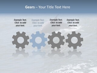 A Dolphin Jumping Out Of The Water On The Alabama Gulf Coast. PowerPoint Template