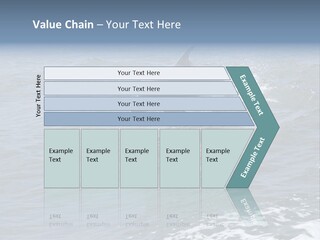 A Dolphin Jumping Out Of The Water On The Alabama Gulf Coast. PowerPoint Template