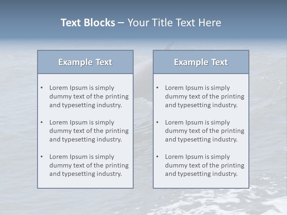 A Dolphin Jumping Out Of The Water On The Alabama Gulf Coast. PowerPoint Template