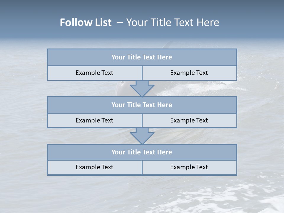 A Dolphin Jumping Out Of The Water On The Alabama Gulf Coast. PowerPoint Template
