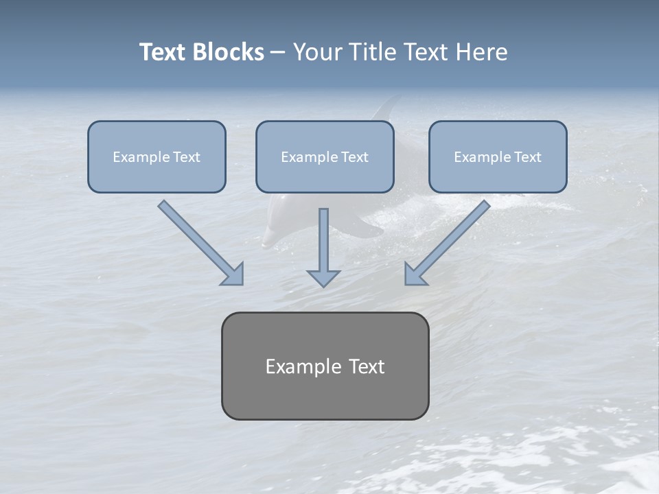 A Dolphin Jumping Out Of The Water On The Alabama Gulf Coast. PowerPoint Template