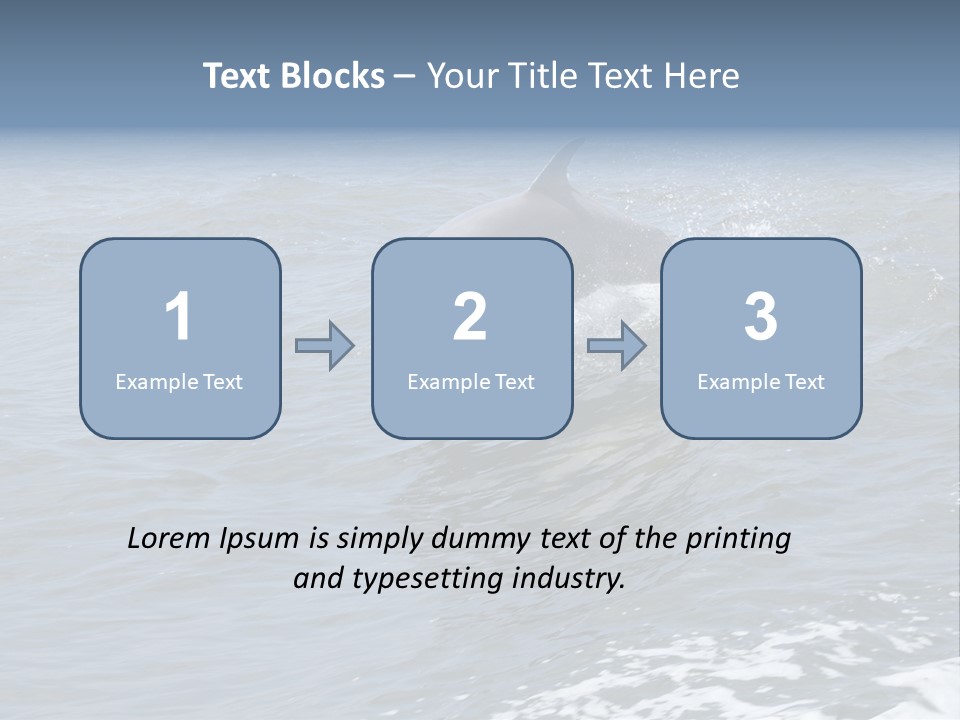 A Dolphin Jumping Out Of The Water On The Alabama Gulf Coast. PowerPoint Template