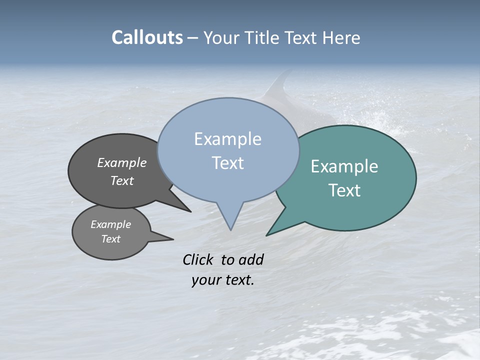 A Dolphin Jumping Out Of The Water On The Alabama Gulf Coast. PowerPoint Template