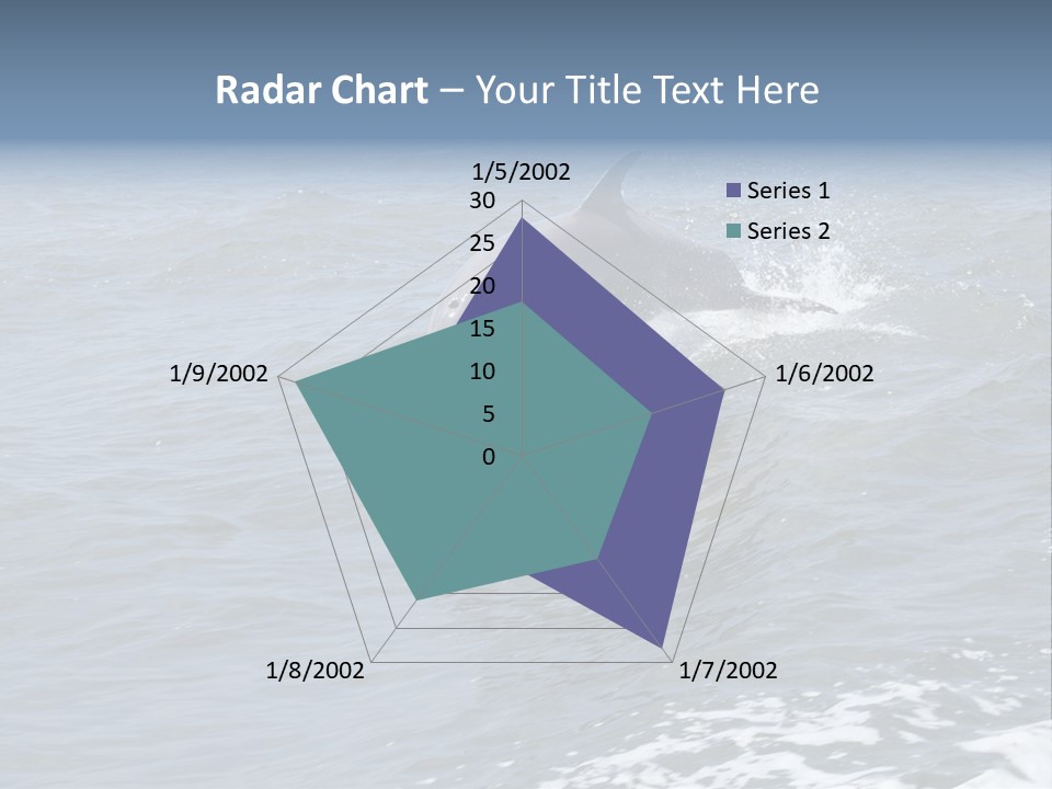 A Dolphin Jumping Out Of The Water On The Alabama Gulf Coast. PowerPoint Template