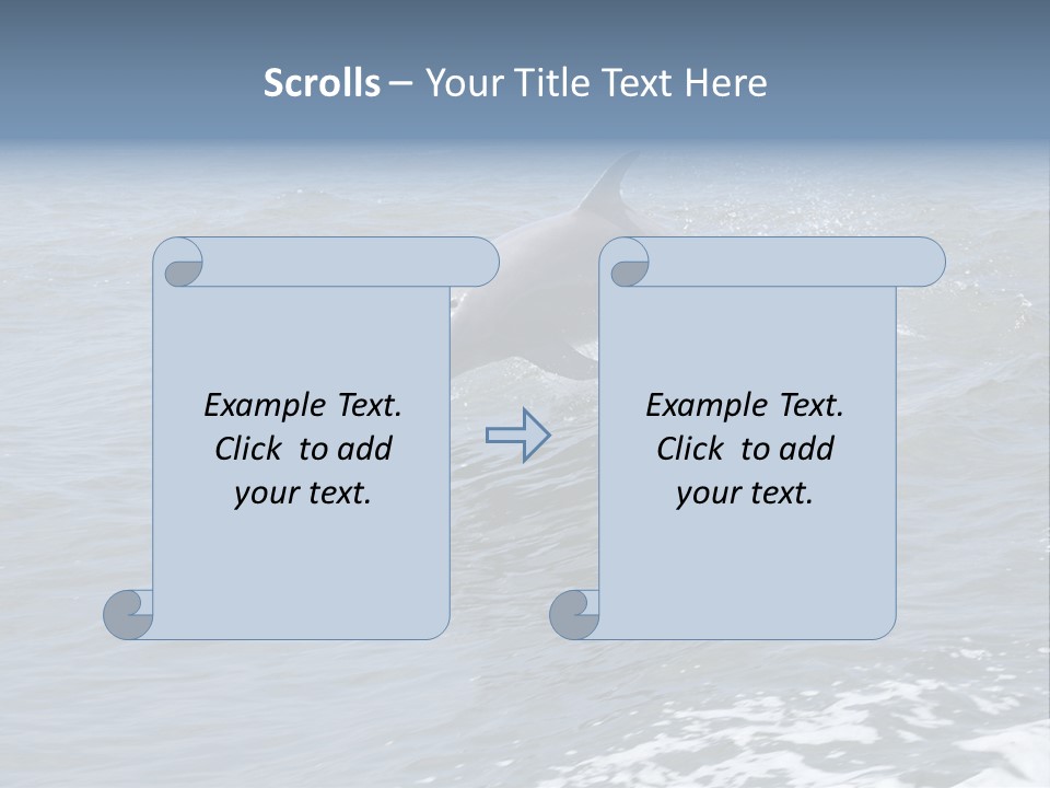A Dolphin Jumping Out Of The Water On The Alabama Gulf Coast. PowerPoint Template