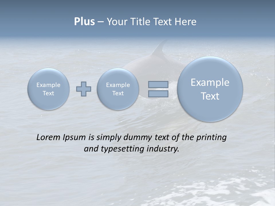 A Dolphin Jumping Out Of The Water On The Alabama Gulf Coast. PowerPoint Template