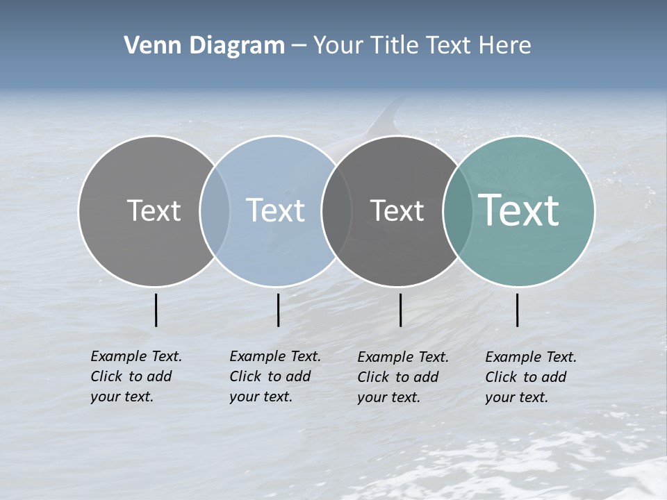 A Dolphin Jumping Out Of The Water On The Alabama Gulf Coast. PowerPoint Template