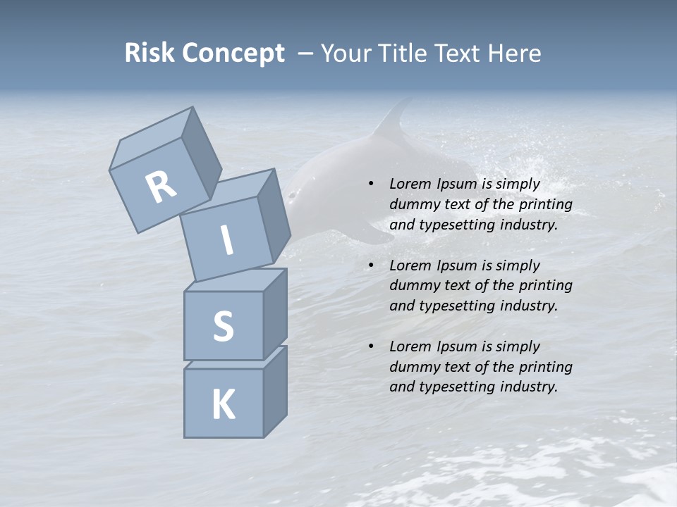 A Dolphin Jumping Out Of The Water On The Alabama Gulf Coast. PowerPoint Template