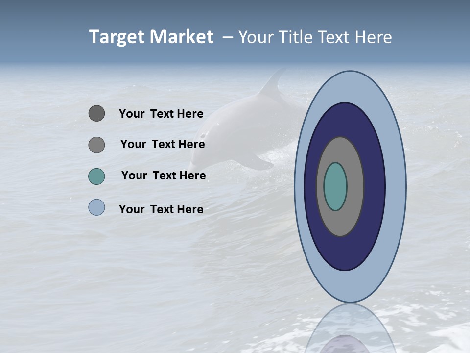 A Dolphin Jumping Out Of The Water On The Alabama Gulf Coast. PowerPoint Template