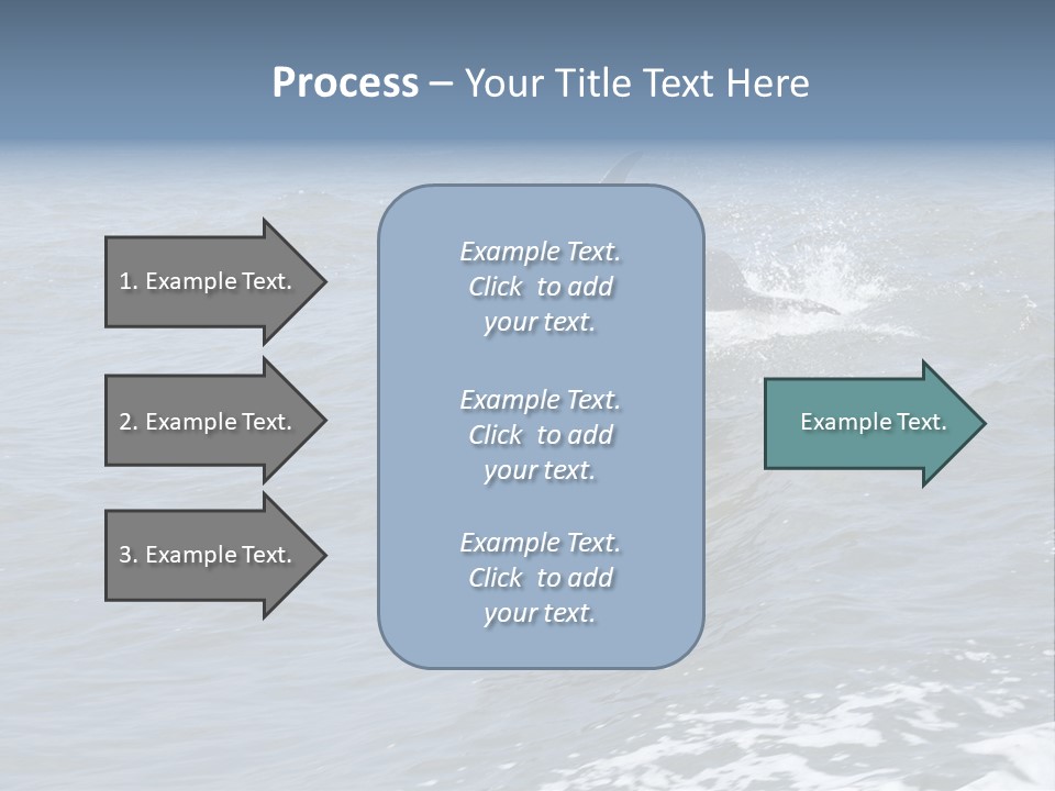 A Dolphin Jumping Out Of The Water On The Alabama Gulf Coast. PowerPoint Template