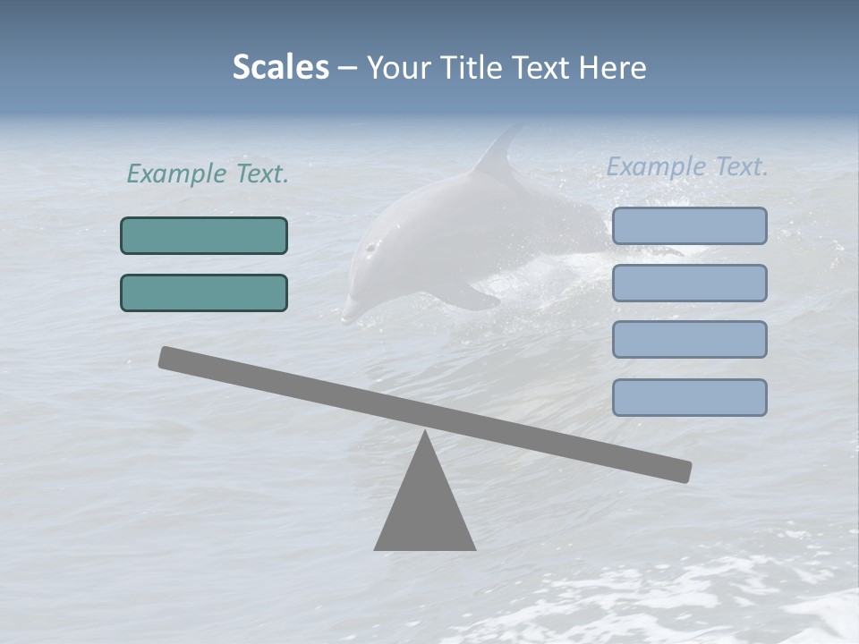 A Dolphin Jumping Out Of The Water On The Alabama Gulf Coast. PowerPoint Template