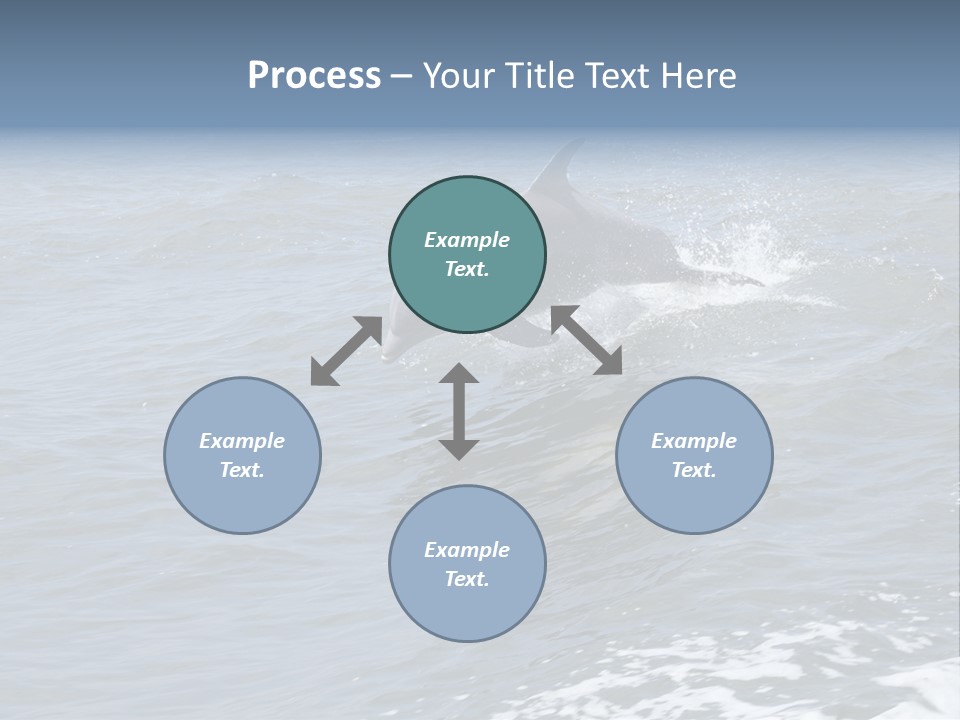 A Dolphin Jumping Out Of The Water On The Alabama Gulf Coast. PowerPoint Template