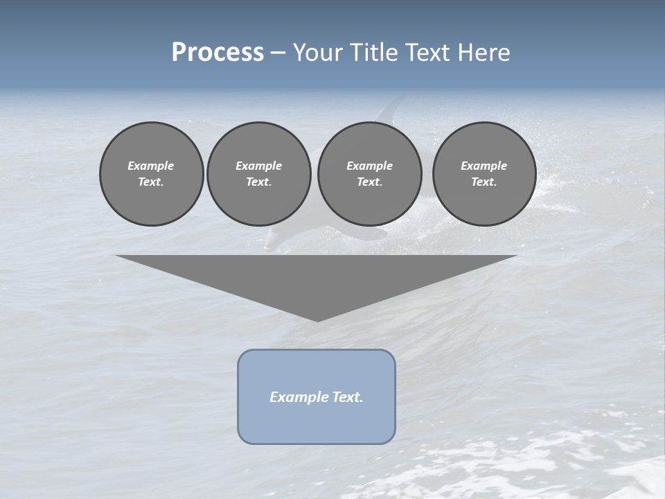 A Dolphin Jumping Out Of The Water On The Alabama Gulf Coast. PowerPoint Template
