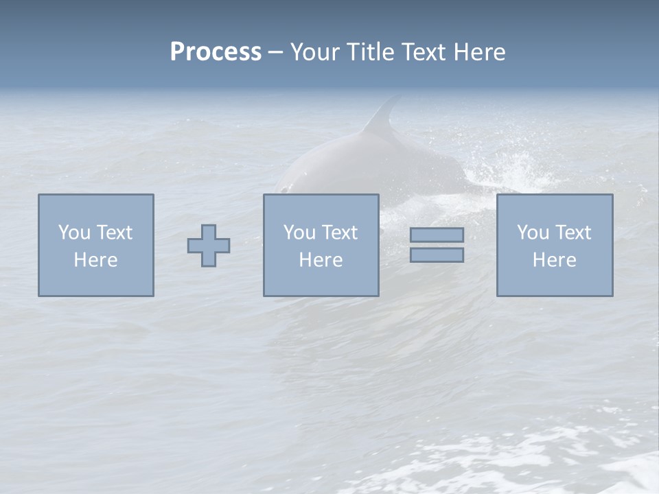 A Dolphin Jumping Out Of The Water On The Alabama Gulf Coast. PowerPoint Template