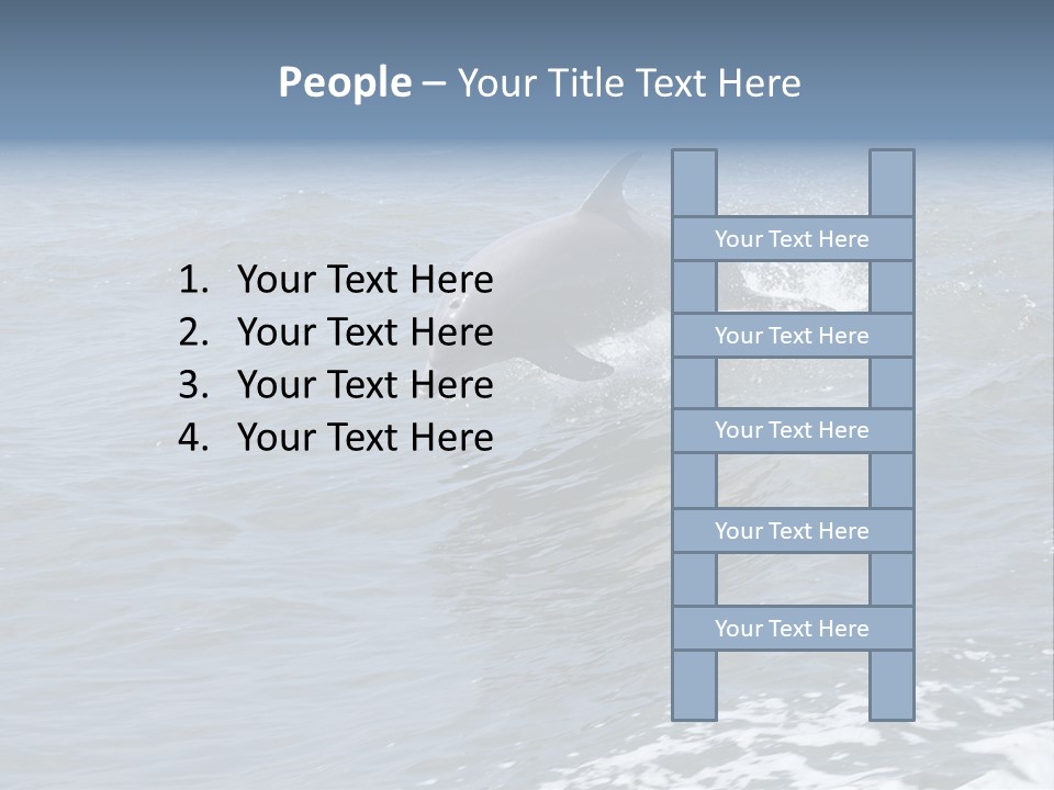 A Dolphin Jumping Out Of The Water On The Alabama Gulf Coast. PowerPoint Template