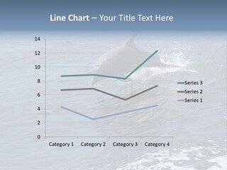 A Dolphin Jumping Out Of The Water On The Alabama Gulf Coast. PowerPoint Template