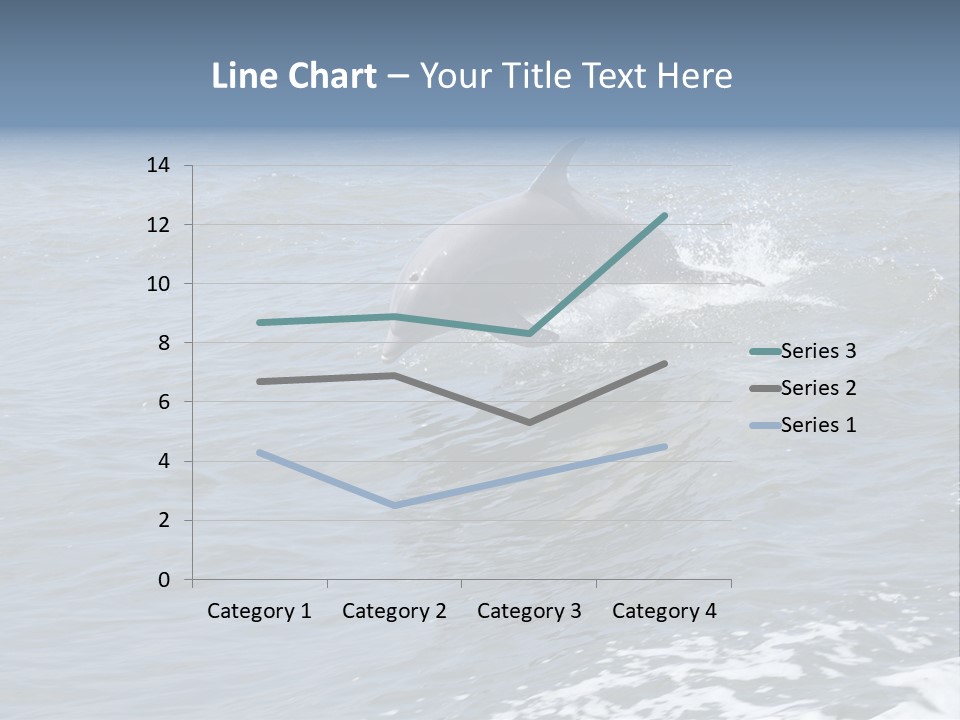 A Dolphin Jumping Out Of The Water On The Alabama Gulf Coast. PowerPoint Template