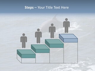 A Dolphin Jumping Out Of The Water On The Alabama Gulf Coast. PowerPoint Template