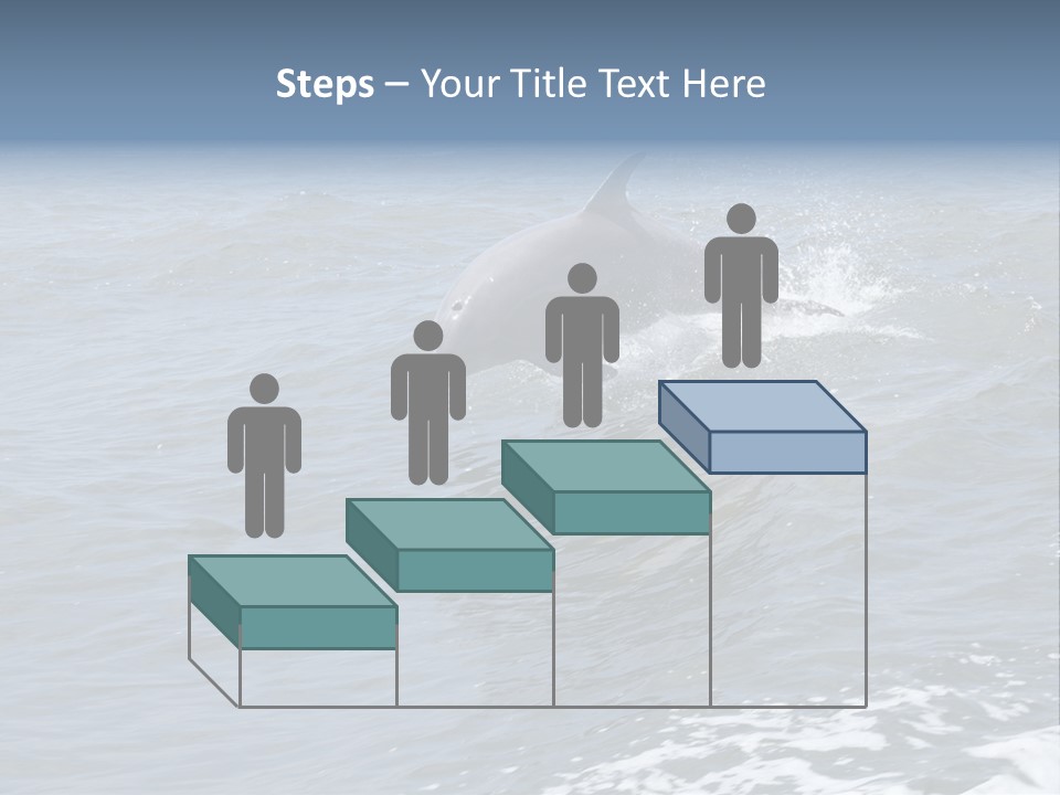 A Dolphin Jumping Out Of The Water On The Alabama Gulf Coast. PowerPoint Template