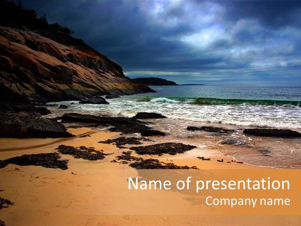 Acadia National Park, Maine PowerPoint Template