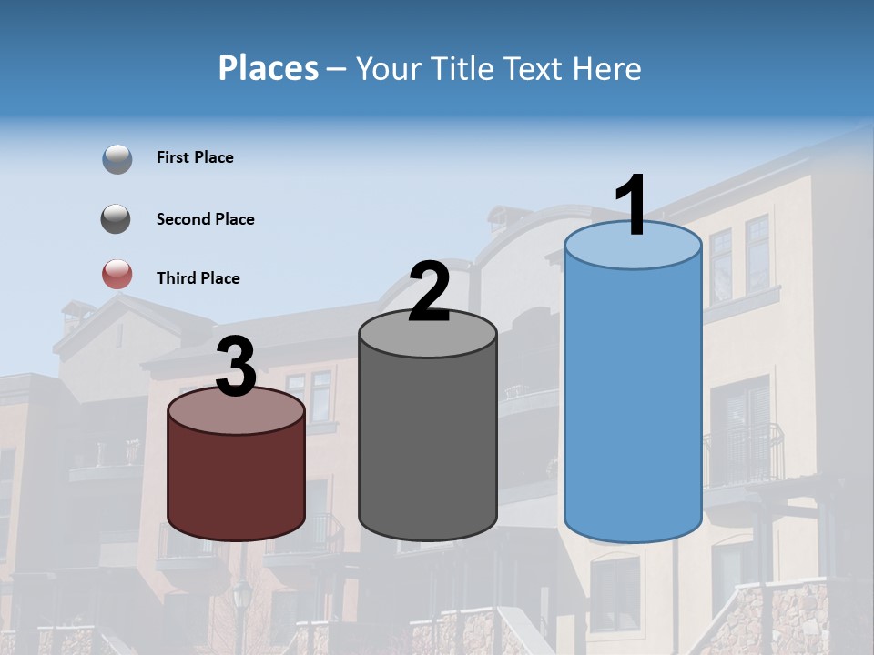 Colorful Condominiums PowerPoint Template