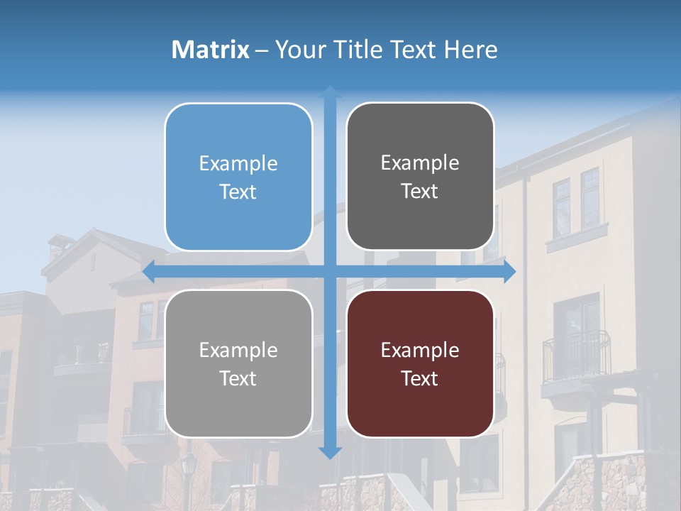 Colorful Condominiums PowerPoint Template