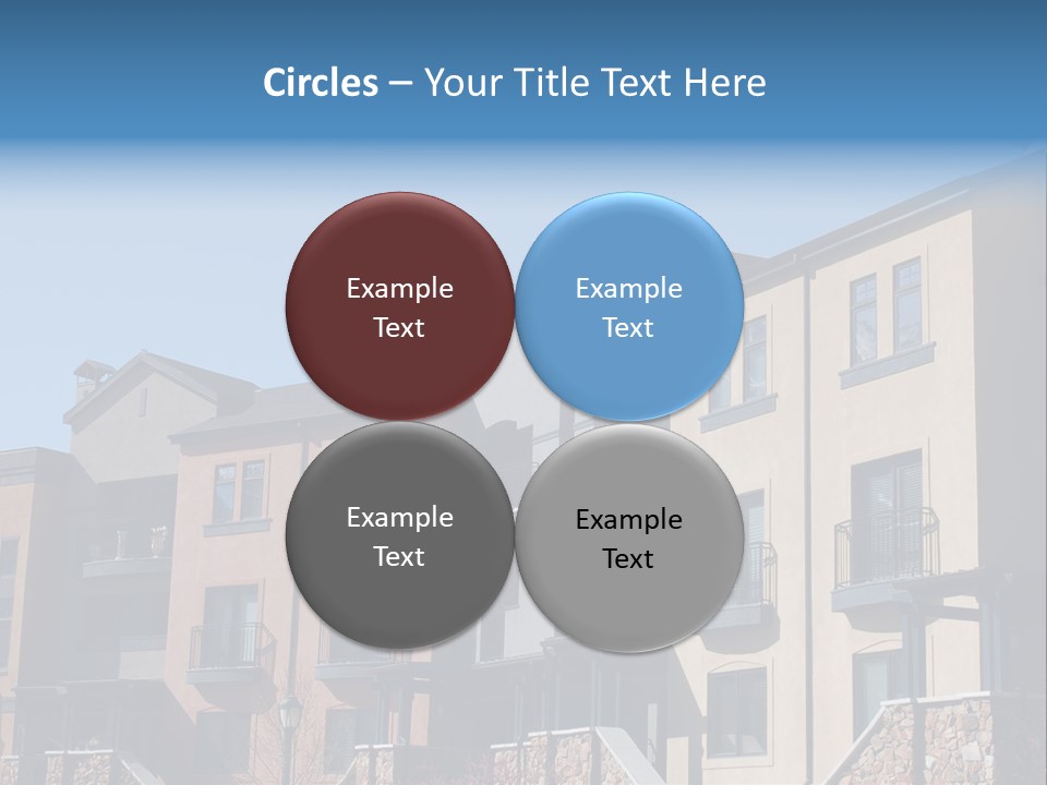 Colorful Condominiums PowerPoint Template