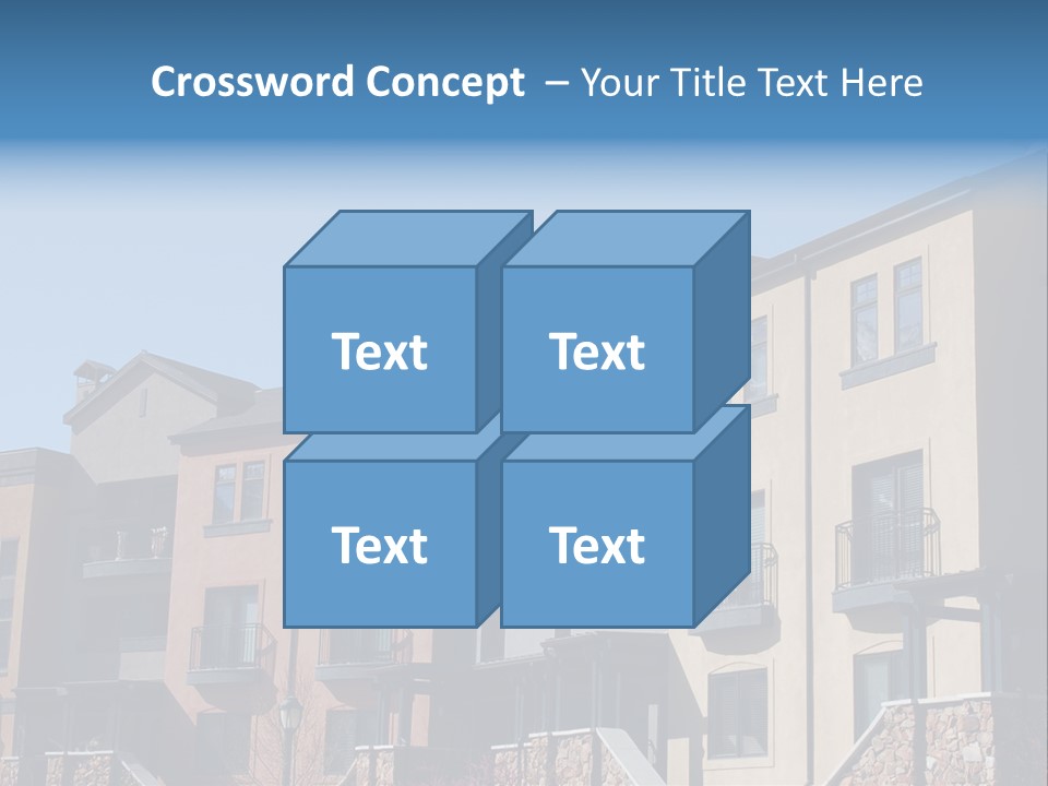 Colorful Condominiums PowerPoint Template