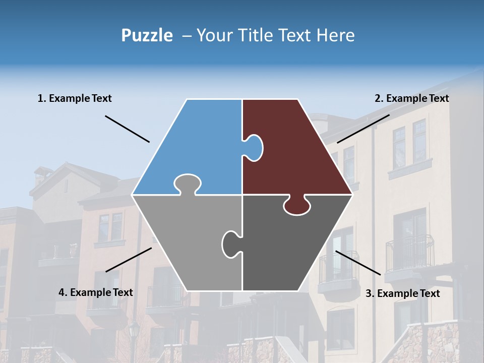 Colorful Condominiums PowerPoint Template
