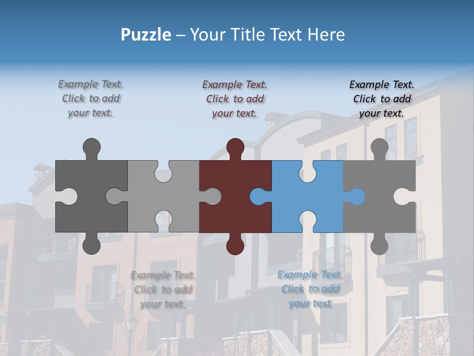 Colorful Condominiums PowerPoint Template