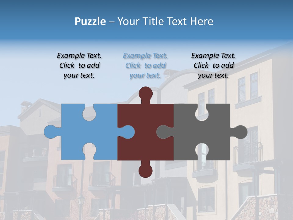 Colorful Condominiums PowerPoint Template