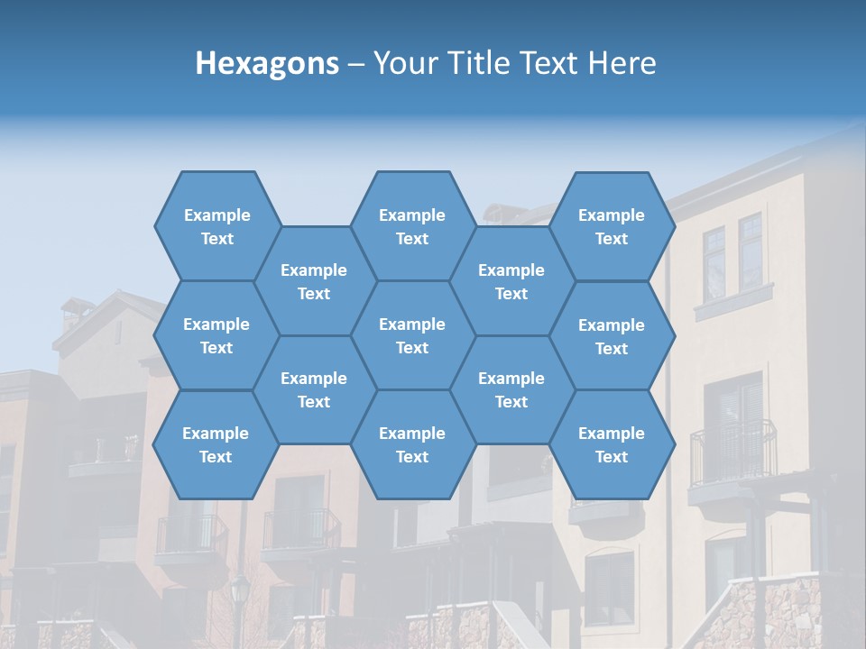 Colorful Condominiums PowerPoint Template