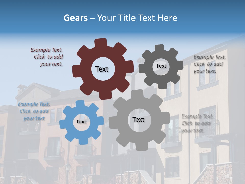 Colorful Condominiums PowerPoint Template