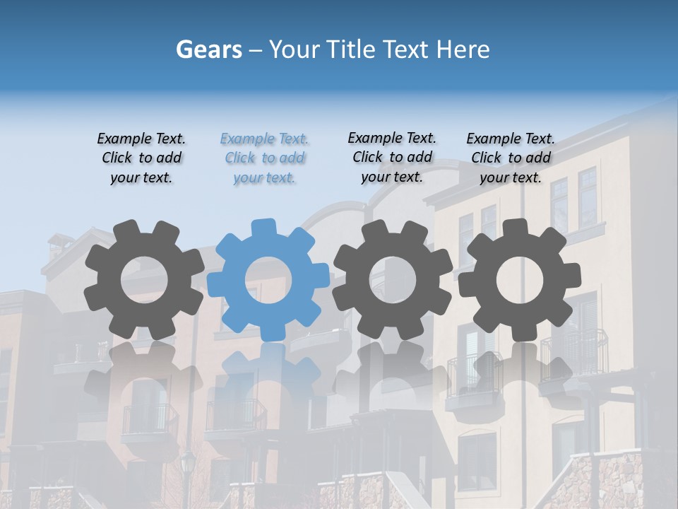 Colorful Condominiums PowerPoint Template