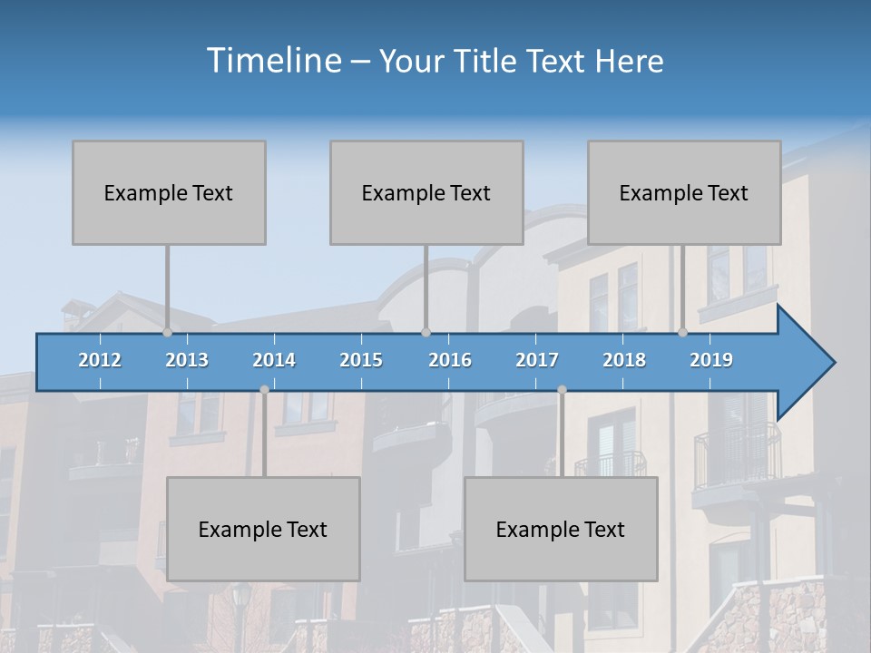 Colorful Condominiums PowerPoint Template