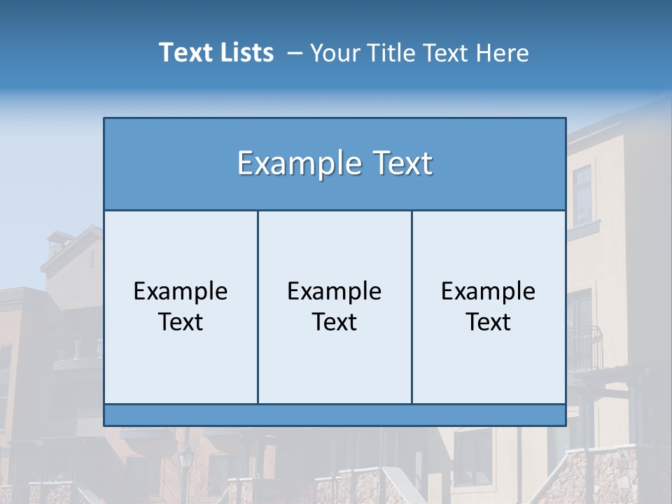 Colorful Condominiums PowerPoint Template