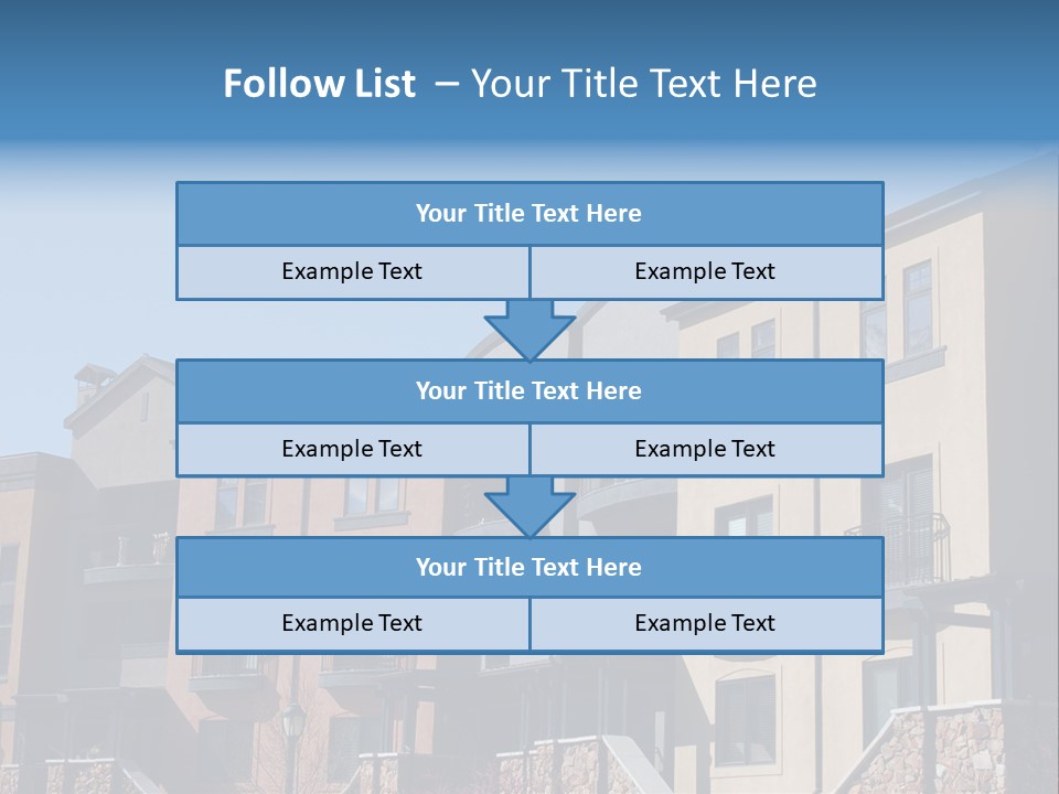 Colorful Condominiums PowerPoint Template