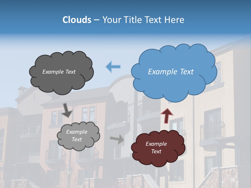 Colorful Condominiums PowerPoint Template