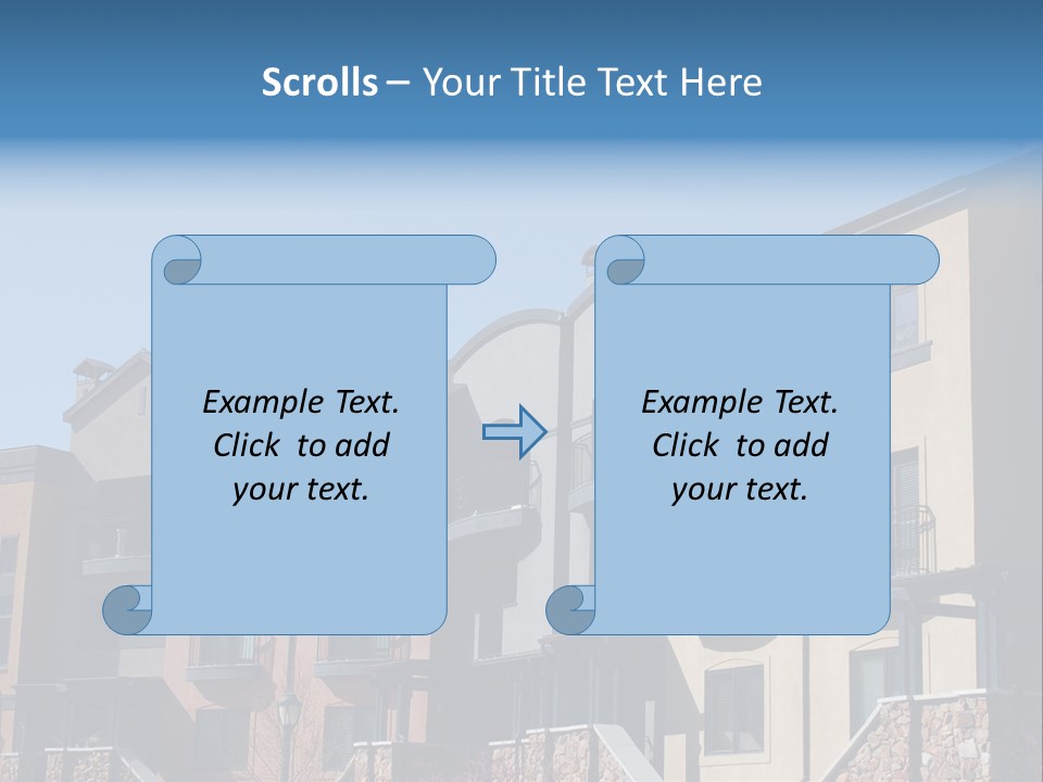 Colorful Condominiums PowerPoint Template
