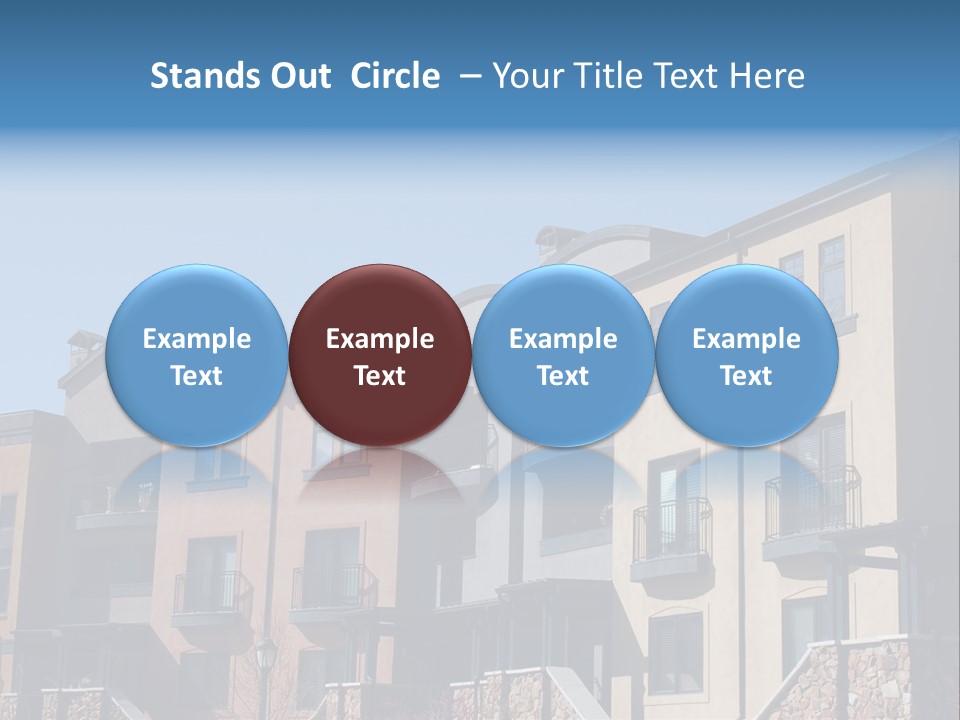 Colorful Condominiums PowerPoint Template