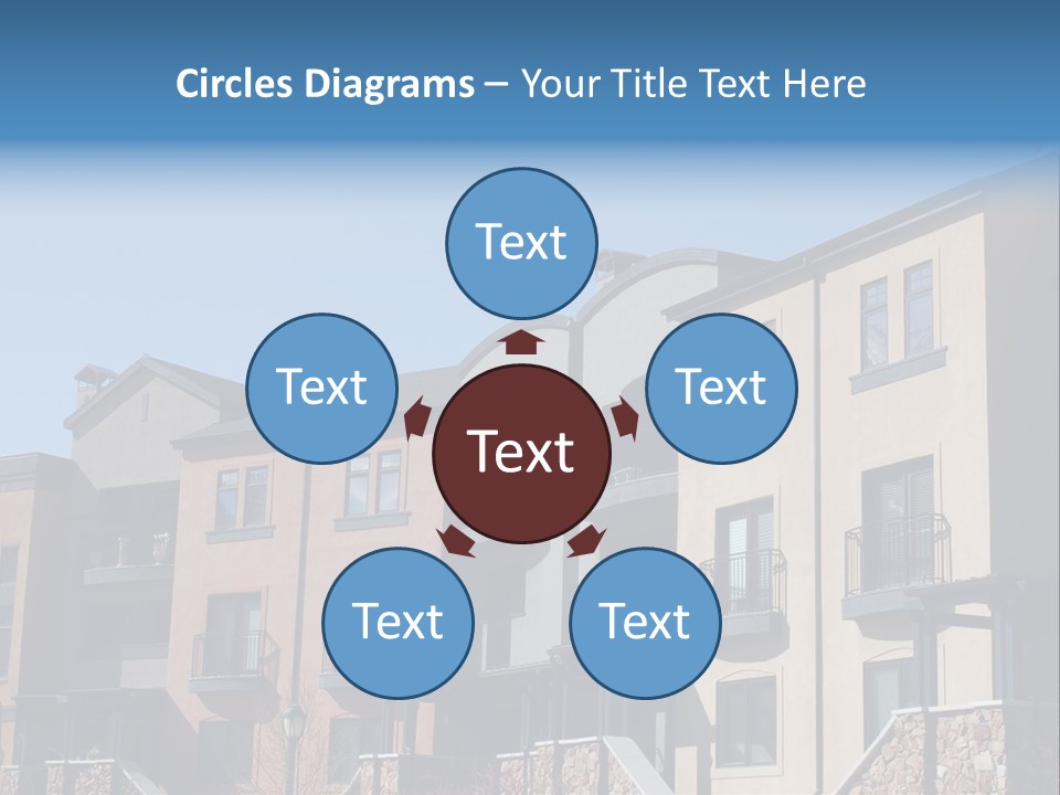 Colorful Condominiums PowerPoint Template